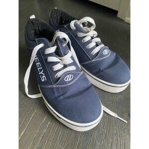 Heelys Shoes Mens 9 Pro 20 Low Top Wheeled Sneakers Blue Canvas Lace Up Casual
